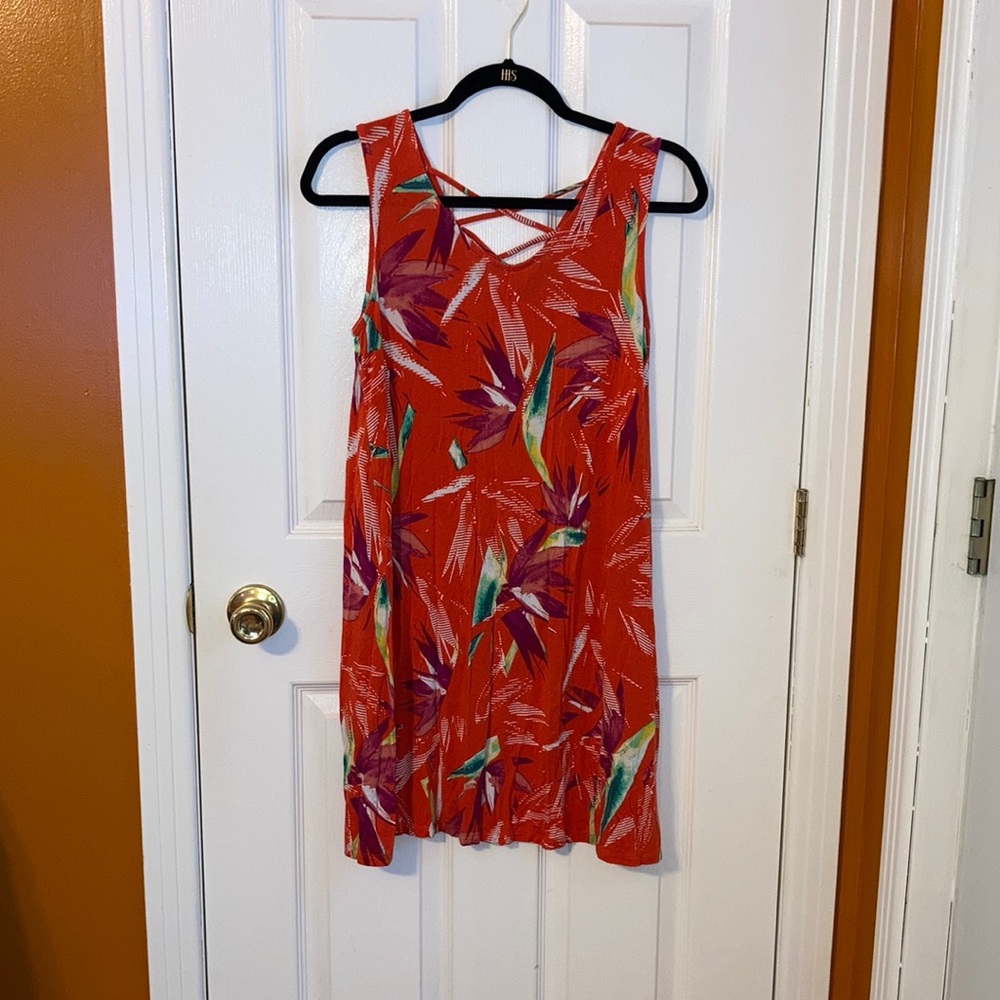 Orange floral sundress from Apt. 9!